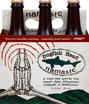 Dogfish Head Beer Belgian-Style White Namaste Bottles - 6-12 Fl. Oz. - Image 2