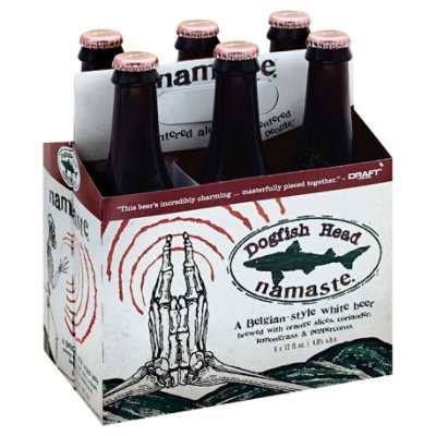 Dogfish Head Beer Belgian-Style White Namaste Bottles - 6-12 Fl. Oz. - Image 1