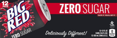 Big Red Zero Sugar Soda Cans - 12-12 Fl. Oz. - Image 5