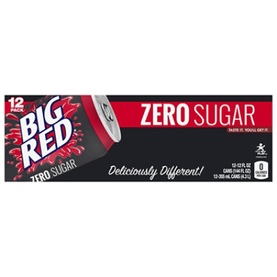 Big Red Zero Sugar Soda Cans - 12-12 Fl. Oz. - Image 1