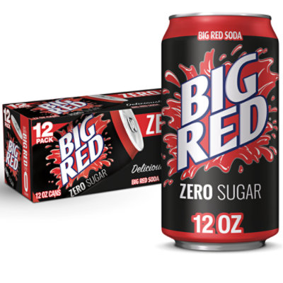 Big Red and Big Red Zero Cream Soda Soft Drink by Louisiana Pantry (大紅色,24  入 12 盎司)