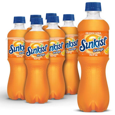 Sunkist Orange Soda Bottle - 6 - Online Groceries | Safeway