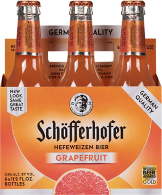 Schofferhofer Grapefruit Hefeweizen In Bottles - 6-11.2 Fl. Oz. - Image 3
