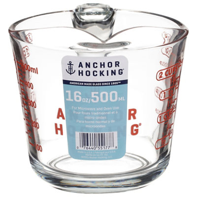 Anchor Measuring Cup Open-Handle 16 Oz - Each
