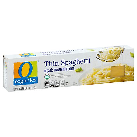 O Organics Organic Macaroni Product Spaghetti Thin - 16 Oz
