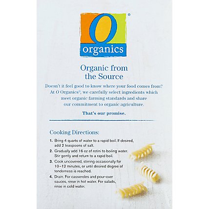 O Organics Organic Macaroni Product Rotini - 16 Oz - Image 2