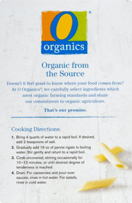 O Organics Pasta Penne Rigate - 16 Oz - Image 7