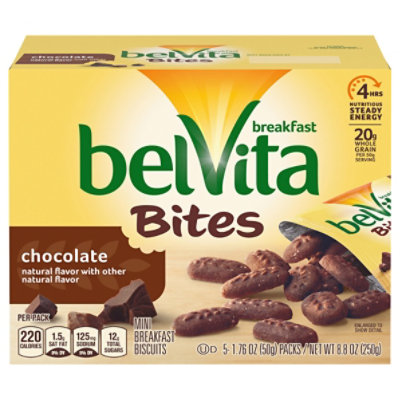 belVita Bites Breakfast Biscuits Mini Chocolate - 5-1.76 Oz - Image 3