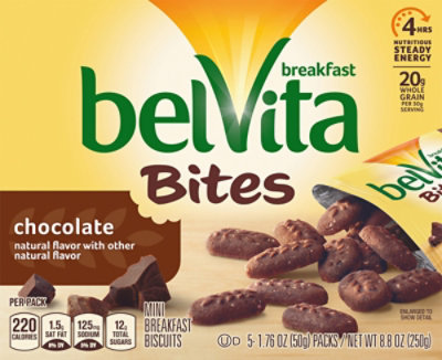 belVita Bites Breakfast Biscuits Mini Chocolate - 5-1.76 Oz - Image 2