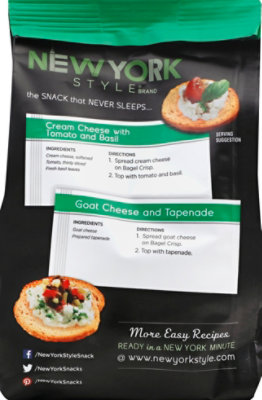 New York Style Roasted Garlic Bagel Crisps - 7.2 Oz - Image 3