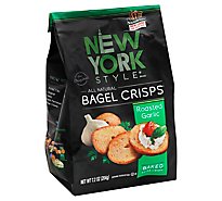 New York Style Roasted Garlic Bagel Crisps - 7.2 Oz