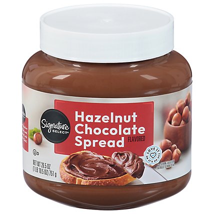 Signature SELECT Chocolate Flavored Spread Hazelnut - 26.5 Oz - Image 4