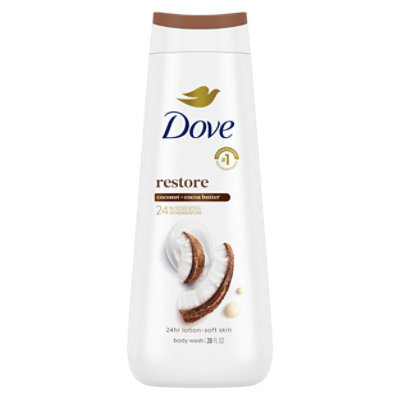 Dove Restoring Coconut and Cocoa Butter Body Wash - 20 Oz - Image 1