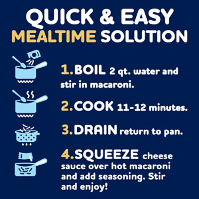Kraft Deluxe White Cheddar & Garlic & Herbs Mac & Cheese Macaroni and Cheese Dinner - 11.9 Oz - Image 2