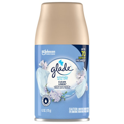 Glade Clean Linen Automatic Spray Air Freshener Refill - 6.2 Oz - Image 1