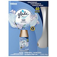 Glade Automatic Spray Holder and Clean Linen Refill Starter Kit 10.2 oz 1 6.2 oz Refill - Image 2
