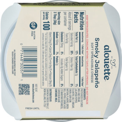 Alouette Cheese Soft Spreadable Smoky Jalapeno - 6.5 Oz - Image 6