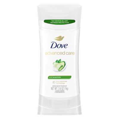 Dove Advanced Care Antiperspirant Deodorant Stick Cool Essentials - 2.6 Oz