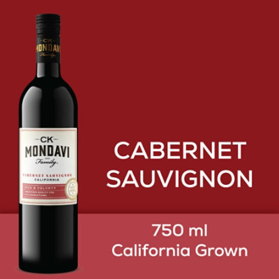 CK Mondavi Wine Cabernet Sauvignon California - 750 Ml - Image 2