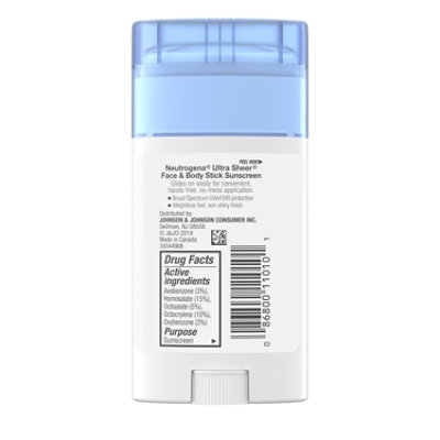 Neutrogena Ultra Sheer Sunscreen Face & Body Stick Spf 70 - 1.5 Oz - Image 5