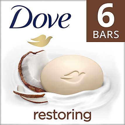 Dove Purely Pampering Beauty Bar Coconut Milk - 6-4 Oz - Image 1