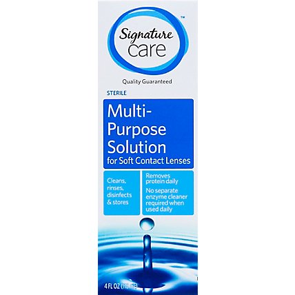 Signature Care Solution Soft Contact Lenses Multi Purpose Sterile - 4 Fl. Oz. - Image 2