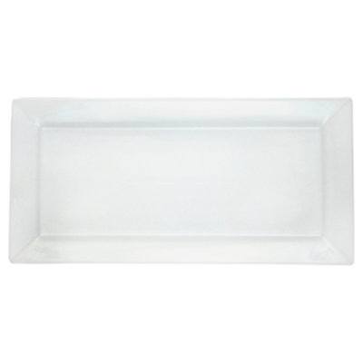 Bia White Rectangle Platter 14.5 Inch X 7 Inch - Each