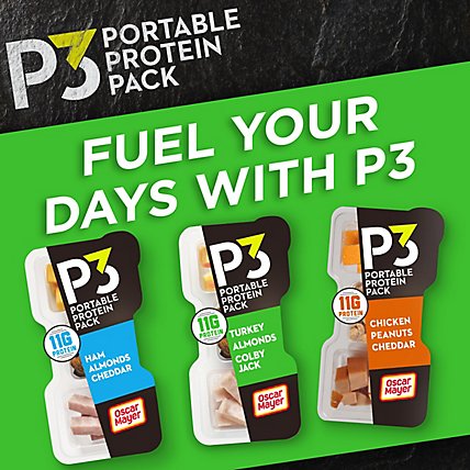 P3 Portable Protein Pack Turkey Almonds Colby Jack - 2 Oz - Image 5