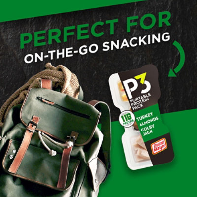 P3 Portable Protein Turkey Almonds Colby Jack Cheese - 2 Oz - Image 4