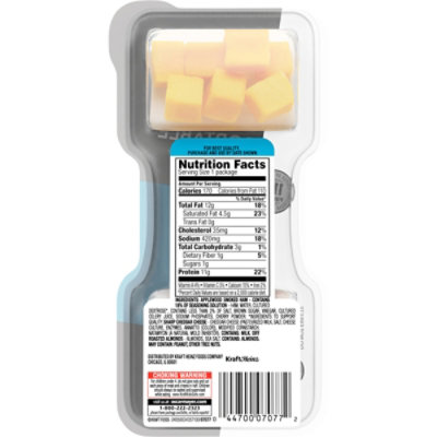 P3 Portable Protein Snack Pack with Ham Almonds & Cheddar Cheese Tray - 2 Oz - Image 8