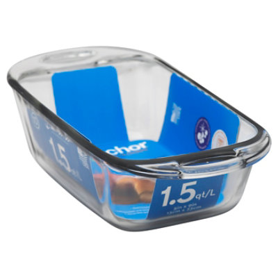 Anchor Hocking Glass Loaf Pan with Lid, 1.5 Quart