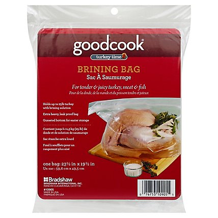 Good Cook Turkey Time Brining Bag 23 1/2 x 19 1/2 Inch - Each - Image 1