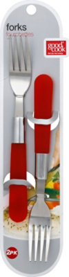 Good Cook Forks Stainless Steel - 2 Count - Image 1