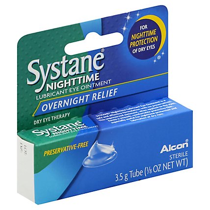 Systane Eye Ointment Lubricant Overnight Relief - 0.125 Oz - Image 1