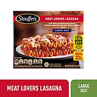 Stouffer's Meat Lovers Lasagna Frozen Meal Large Size - 18 Oz - Image 1