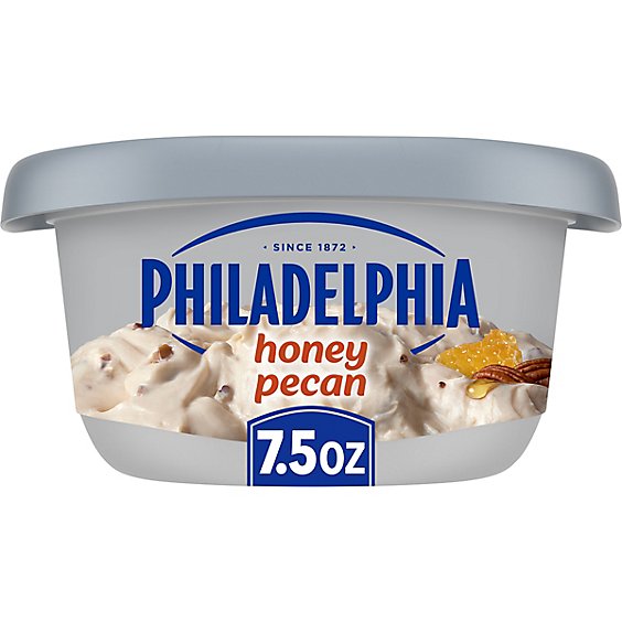 Philadelphia Honey Pecan Cream Cheese Spread Tub - 7.5 Oz