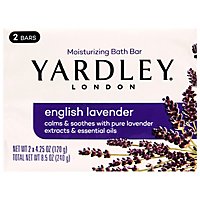 Yardley London Moisturizing Bath Soap Bar English Lavender - 2-4.25 Oz - Image 3