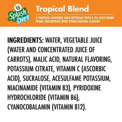 V8 Splash Diet Tropical Blend Flavored Juice Beverage - 64 Fl Oz - Image 5