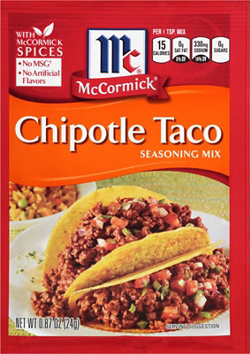 McCormick Seasoning Mix Chipotle Taco - 0.87 Oz
