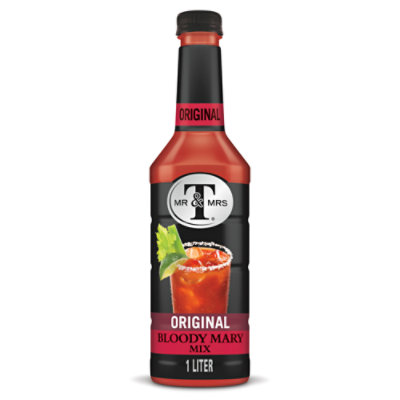 Mr & Mrs T Original Bloody Mary Mix In Bottle - 1 Liter - Image 1