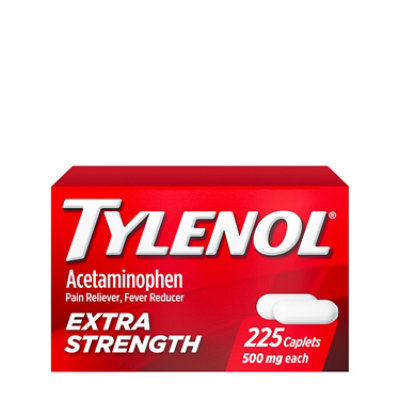 Tylenol Extra Strength Acetaminophen Caplets - 225 Count - Image 1