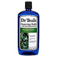 Dr Teals Foaming Bath Epsom Salt Pure Relax & Relief With Eucalyptus & Spearmint - 34 Fl. Oz. - Image 3