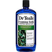 Dr Teals Foaming Bath Epsom Salt Pure Relax & Relief With Eucalyptus & Spearmint - 34 Fl. Oz. - Image 2