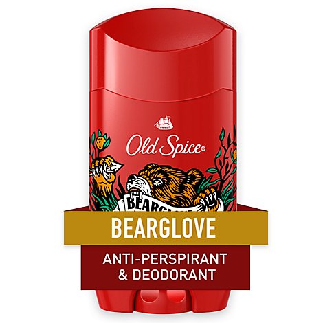 Old Spice Bearglove Anti Perspirant Deodorant for Men - 2.6 Oz