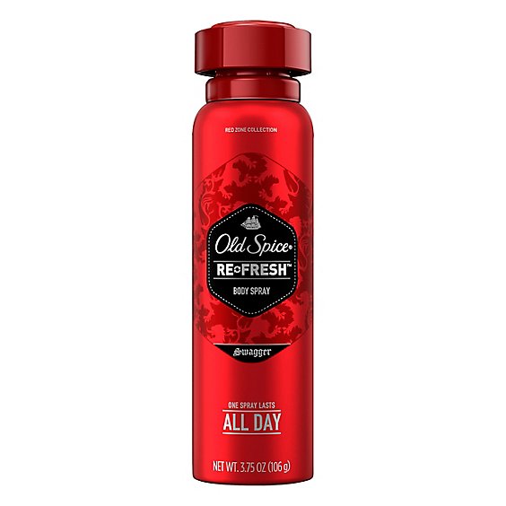 Old Spice Red Zone Collection Body Spray Swagger Scent - 3.75 Oz.