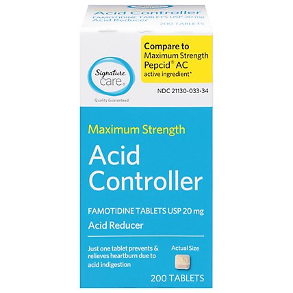 Signature Care Famotidine Acid Controller - 200 Count - Image 2