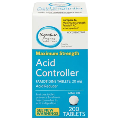 Signature Select/Care Famotidine Acid Controller - 200 Count - Image 1