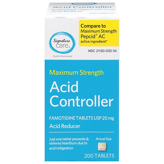 Signature Care Famotidine Acid Controller - 200 Count