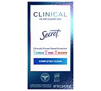 Secret Clinical Strength Antiperspirant & Deodorant Clear Gel Completely Clean - 1.6 Oz