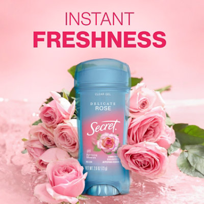 Secret Fresh Clear Gel Antiperspirant Deodorant Rose Scent - 2.6 Oz - Image 7